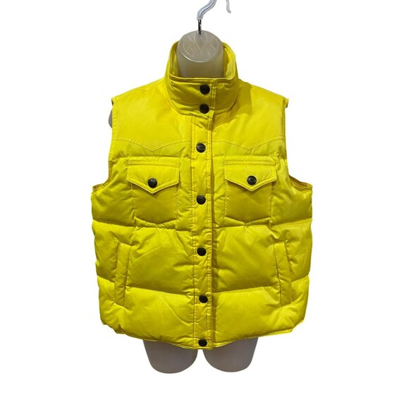 Yellow Powder River Outfitters Down Puffer Vest by Panhandle Slim Size Medium - Picture 1 of 6
